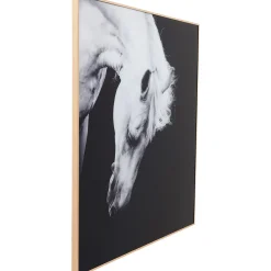 KARE Design Tableau Frame Alu Proud Horse 100X100Cm
