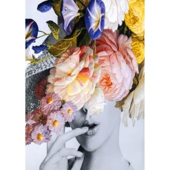 KARE Design Tableau Frame Flower Lady Pastel 117X154Cm