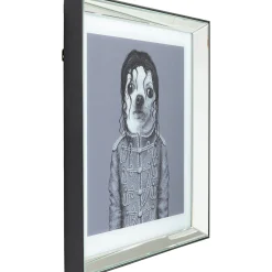 KARE Design Tableau Frame Mirror King Dog 60X60Cm