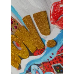 KARE Design Tableau Sur Toile Peace Sign 90X120Cm