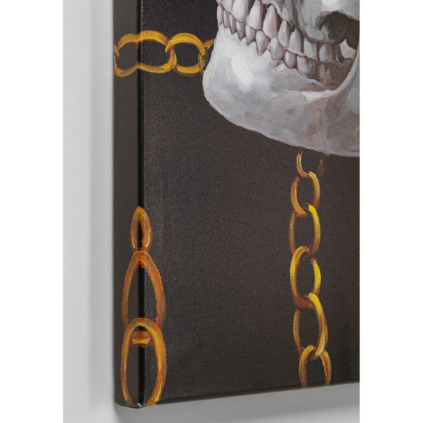 KARE Design Tableau Sur Toile Skull Gang 120X90Cm