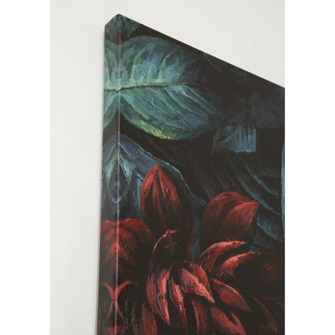 KARE Design Tableau Sur Toile Tiger In Flower 90X140Cm