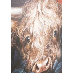 KARE Design Tableau Sur Toile Yak In Flower 140X90Cm