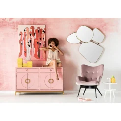 KARE Design Tableau Touched Flamingo Meeting 90X120Cm