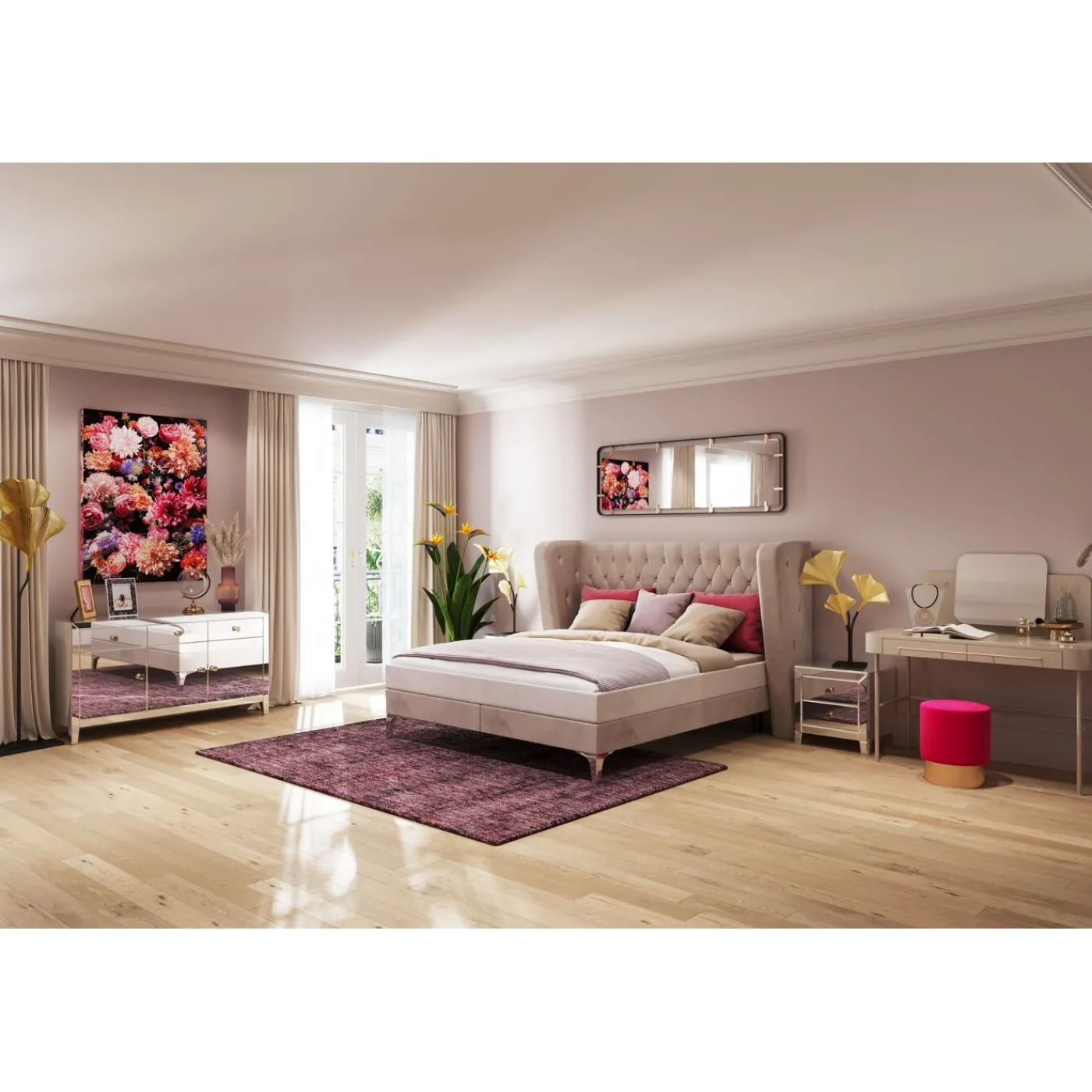 KARE Design Tableau Touched Flower Bouquet 90X120Cm