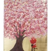 KARE Design Tableau Touched Flower Couple Dore-Fuchsia 80X100C