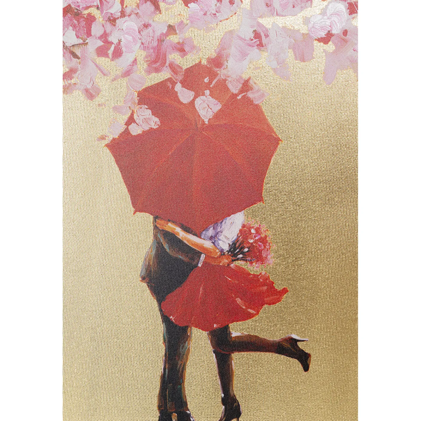 KARE Design Tableau Touched Flower Couple Dore-Fuchsia 80X100C