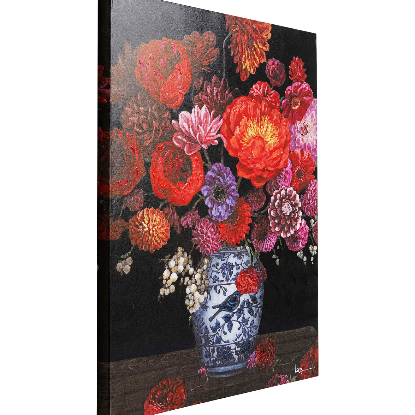 KARE Design Tableau Touched Flower Explosion 90X120Cm