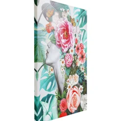 KARE Design Tableau Touched Flower Lady 90X120Cm