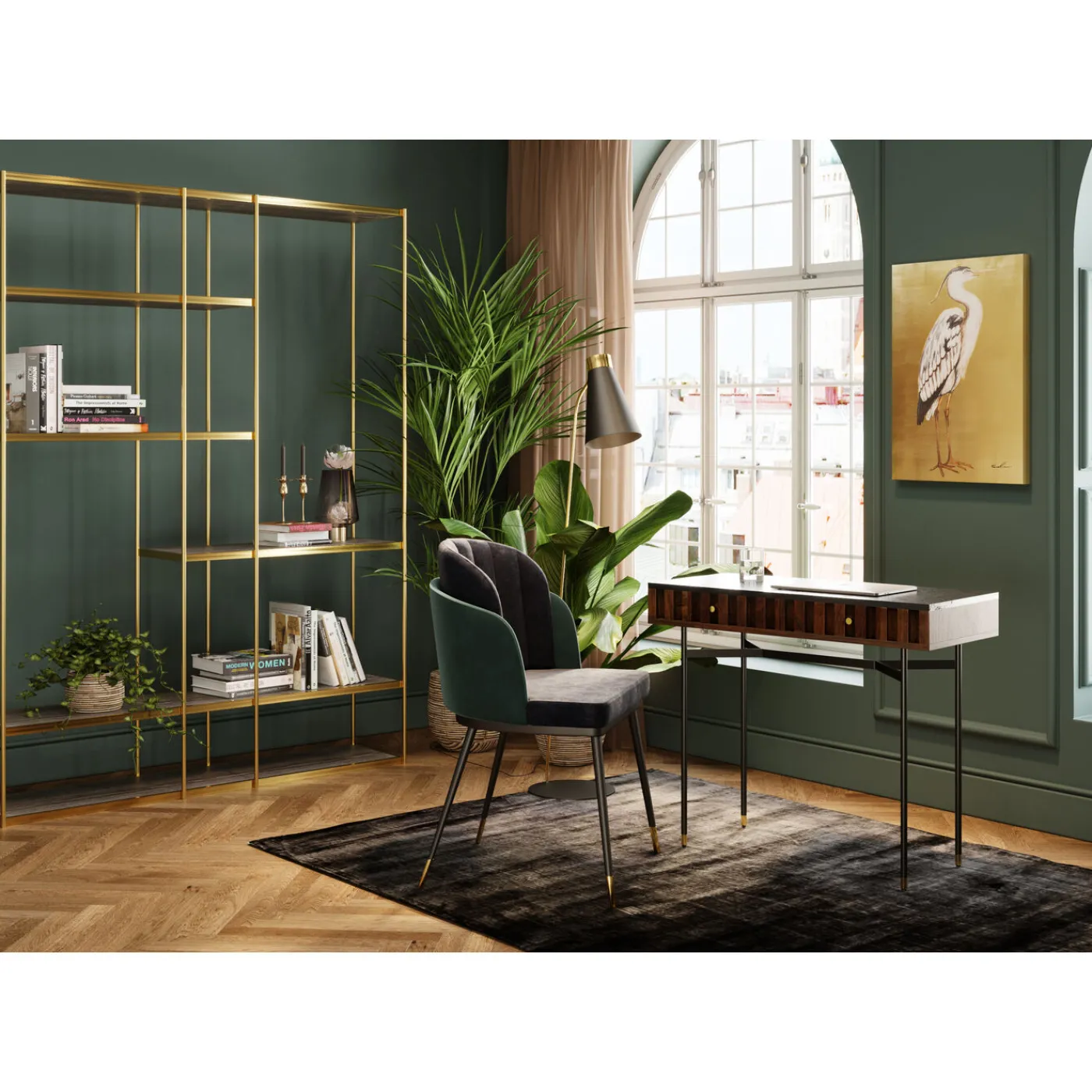 KARE Design Tableau Touched Heron Left 50X70Cm