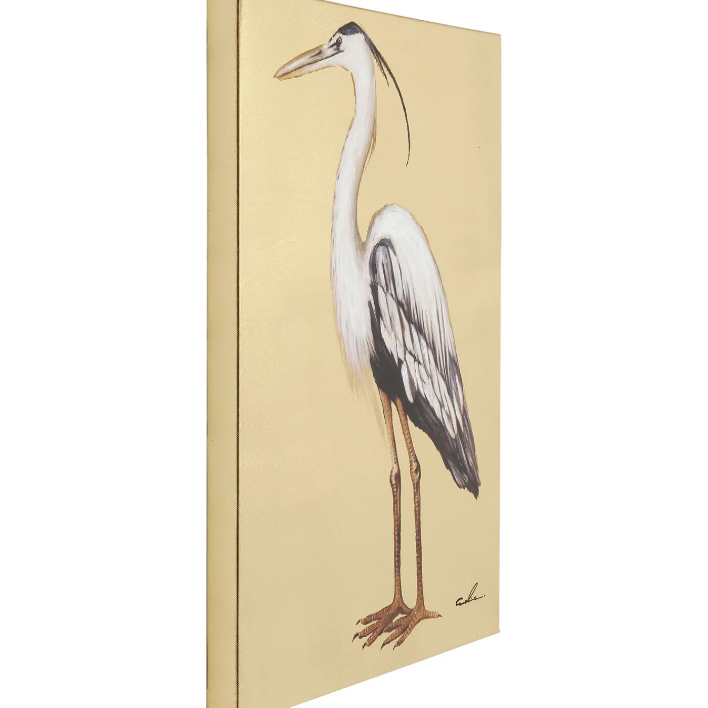 KARE Design Tableau Touched Heron Left 50X70Cm