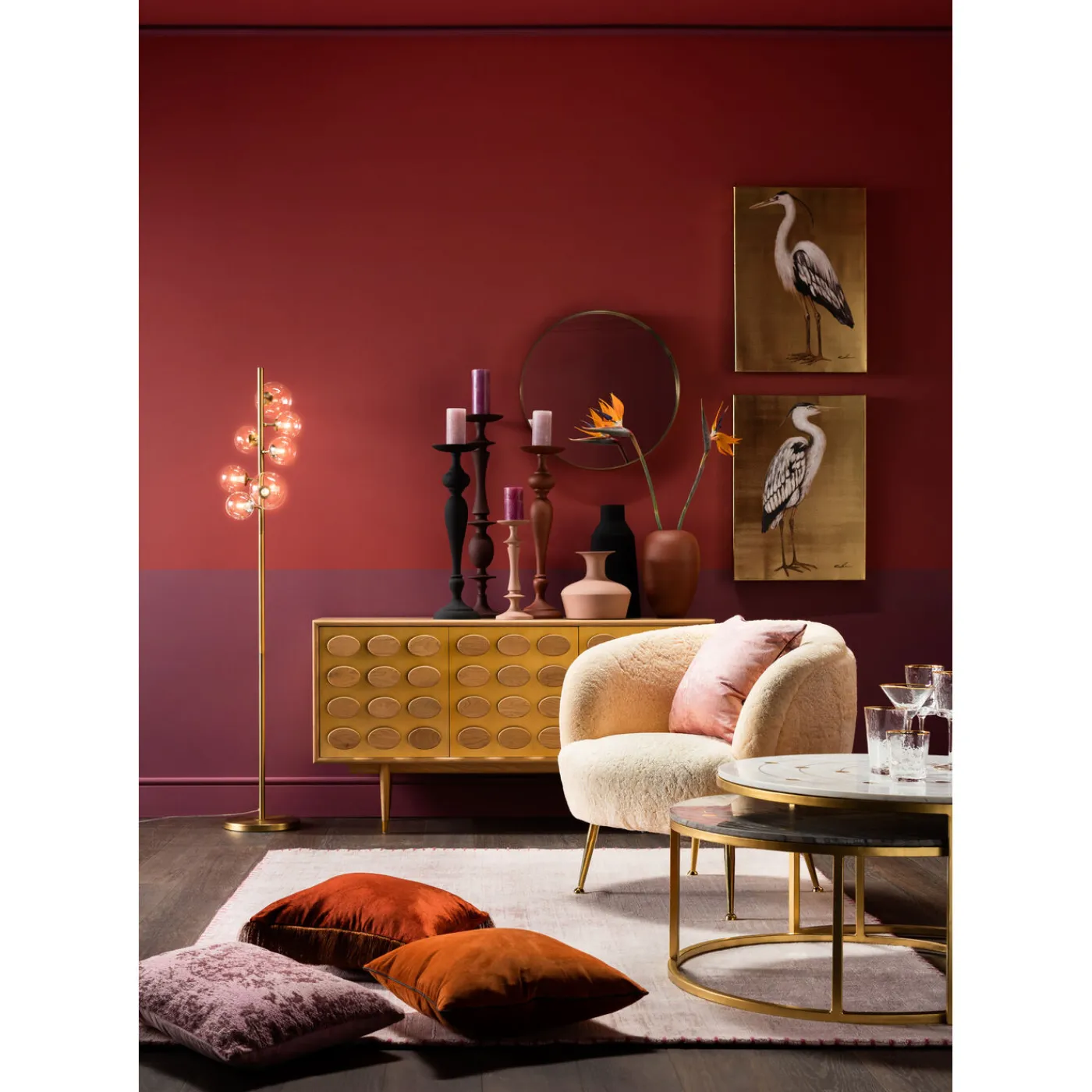 KARE Design Tableau Touched Heron Right 50X70Cm