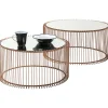 KARE Design Tables Basses Wire Cuivre (Set De 2)