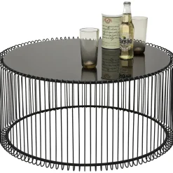 KARE Design Tables Basses Wire Noir (Set De 2)