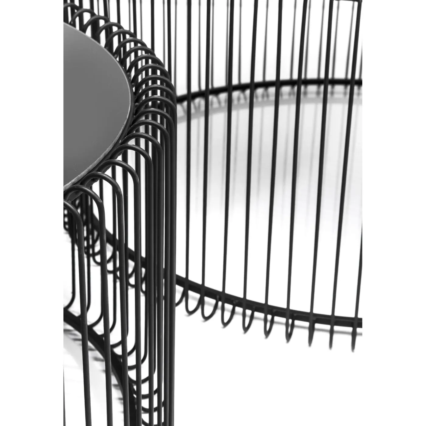 KARE Design Tables Basses Wire Noir (Set De 2)