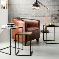 KARE Design Tables D Appoint Loft Square Vintage (Jeu De 3) 41