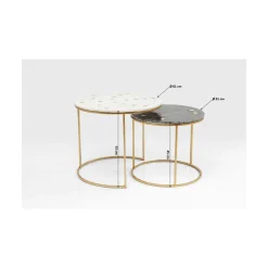 KARE Design Tables D Appoint Mystic Rond Pm (Jeu De 2)