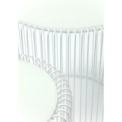 KARE Design Tables D Appoint Wire Blanc O44Cm (2/Set)