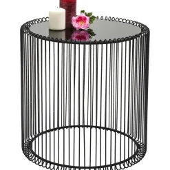 KARE Design Tables D Appoint Wire Noir (Set/2) O44Cm