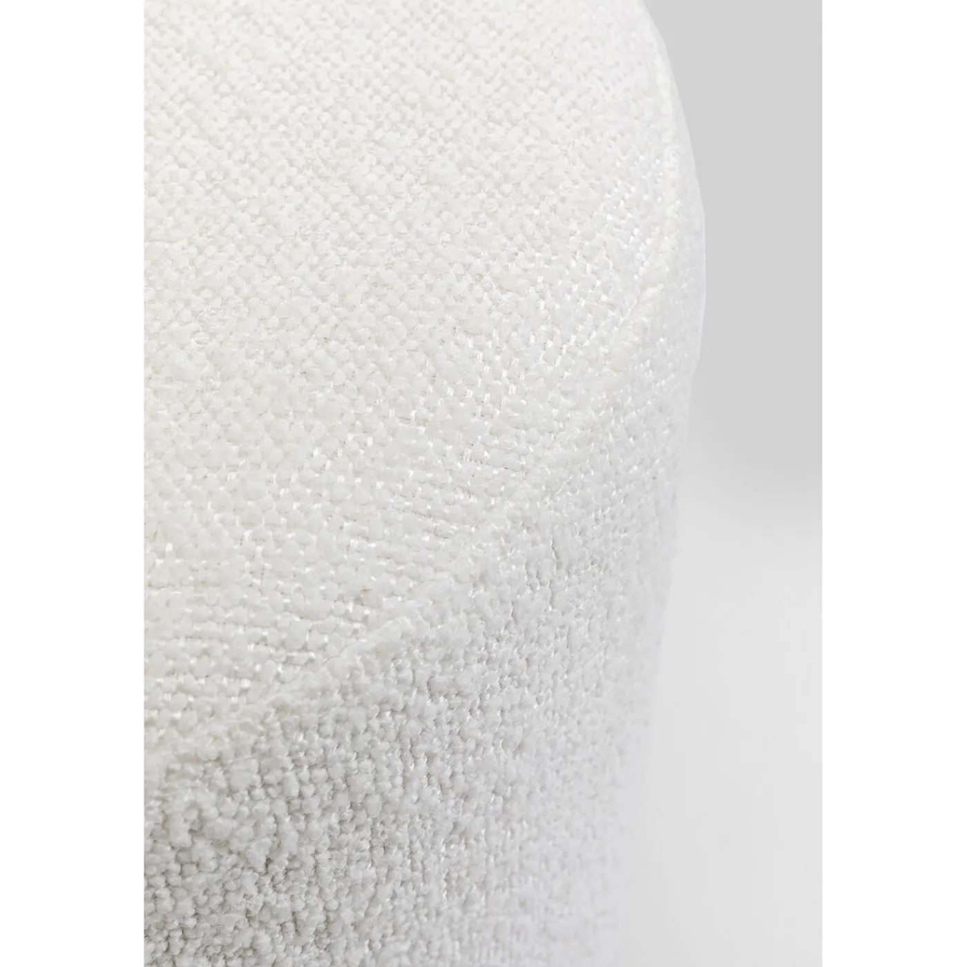 KARE Design Tabouret Cherry Boucle Creme Smoke O35Cm