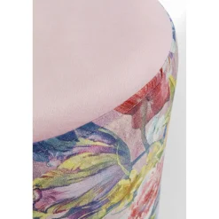 KARE Design Tabouret Cherry Flower Rose Laiton O32Cm