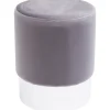 KARE Design Tabouret Cherry Gris Clair Silver O35Cm