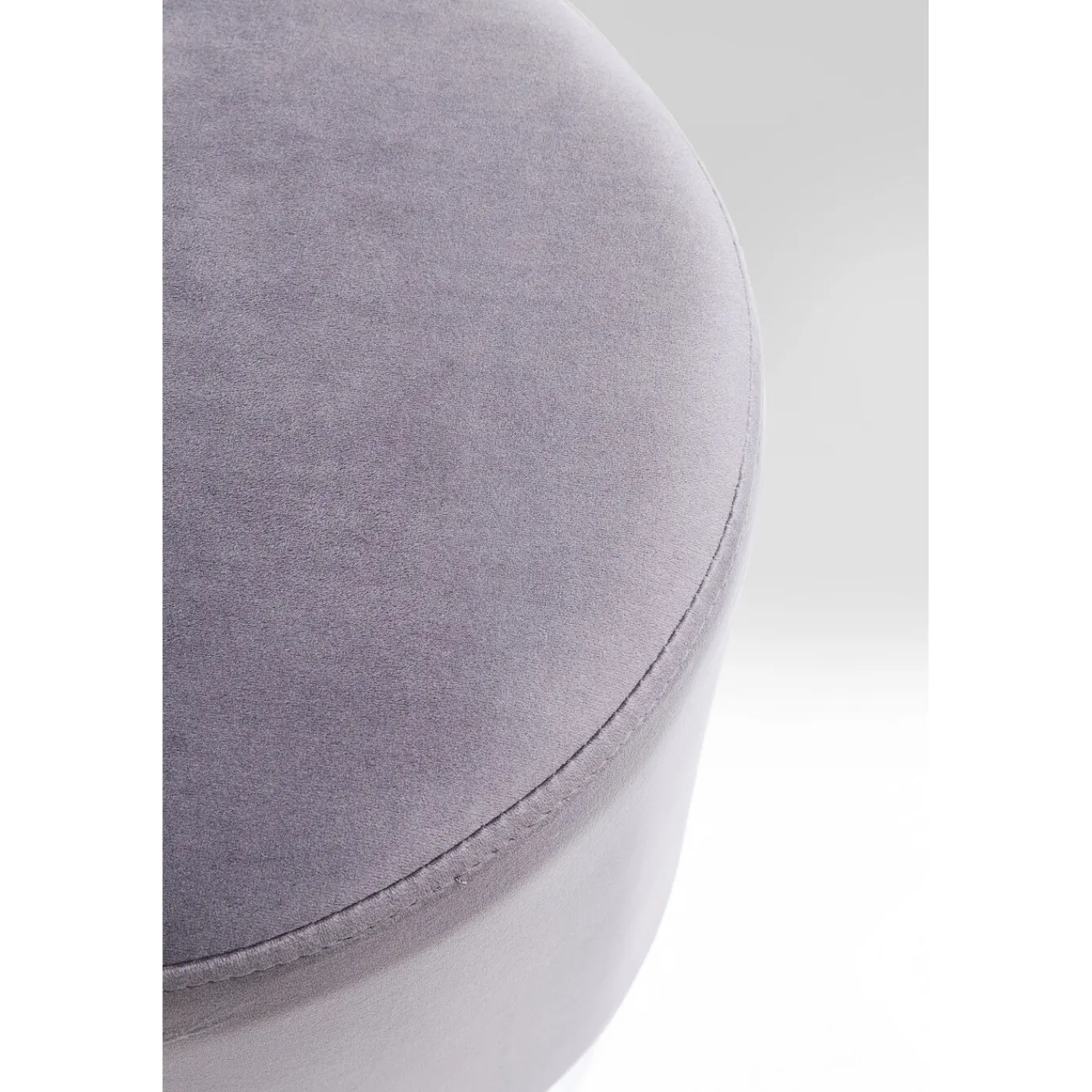 KARE Design Tabouret Cherry Gris Clair Silver O35Cm