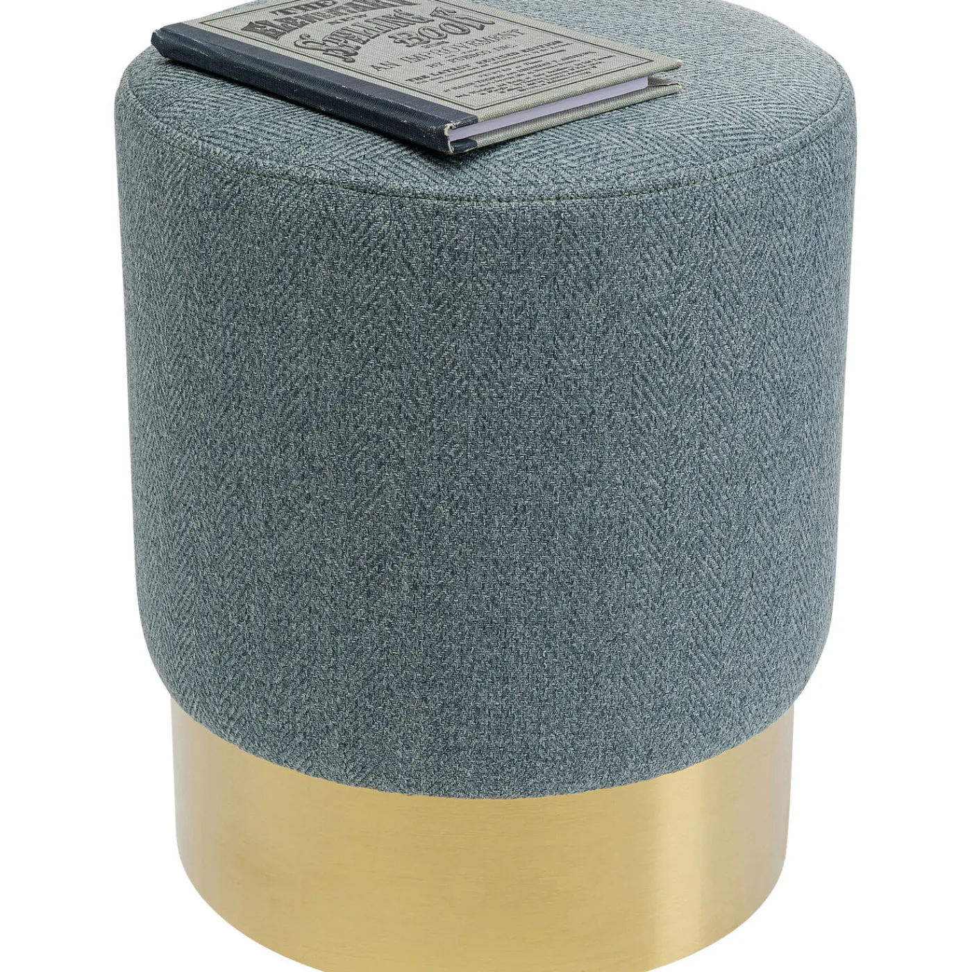 KARE Design Tabouret Cherry Lina Bleu Clair Laiton O35Cm