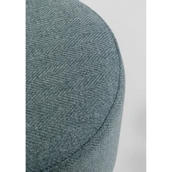 KARE Design Tabouret Cherry Lina Bleu Clair Laiton O35Cm