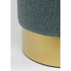 KARE Design Tabouret Cherry Lina Bleu Clair Laiton O35Cm