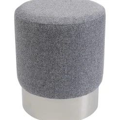 KARE Design Tabouret Cherry Lina Gris Argente O35Cm