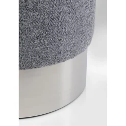 KARE Design Tabouret Cherry Lina Gris Argente O35Cm
