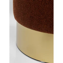 KARE Design Tabouret Cherry Lina Marron Laiton O35Cm