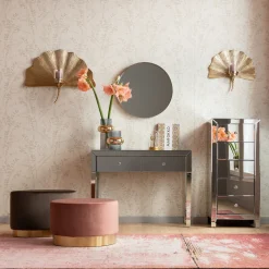 KARE Design Tabouret Cherry Mauve Laiton O55Cm