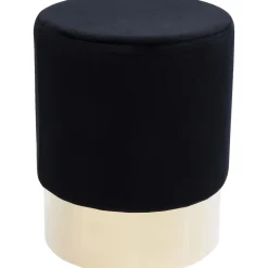 KARE Design Tabouret Cherry Noir Laiton O35Cm