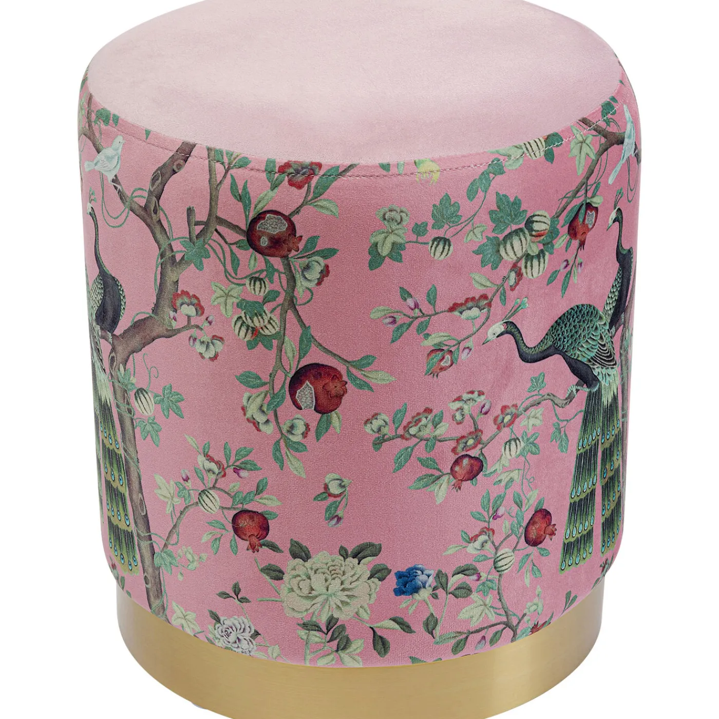 KARE Design Tabouret Cherry Peacock Laiton O32Cm
