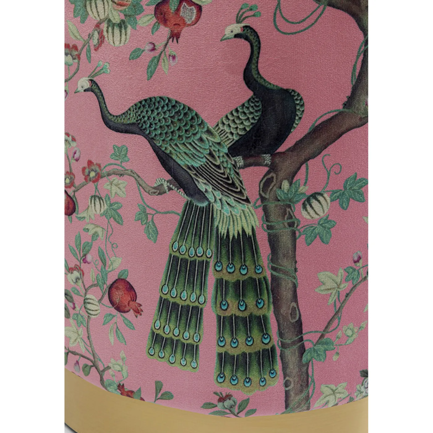 KARE Design Tabouret Cherry Peacock Laiton O32Cm