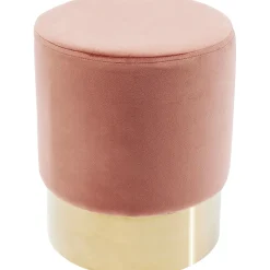 KARE Design Tabouret Cherry Vieux Rose Laiton O35Cm