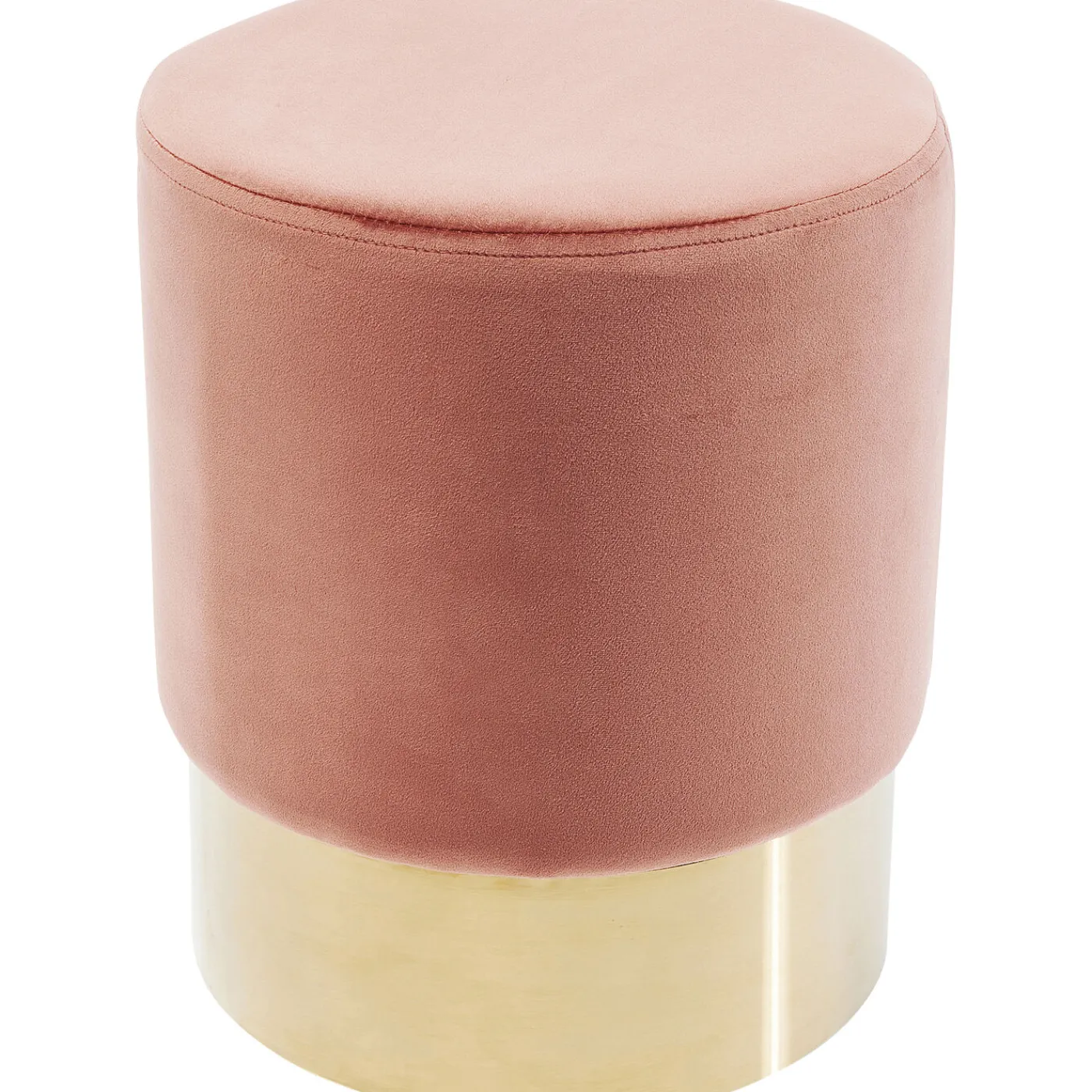 KARE Design Tabouret Cherry Vieux Rose Laiton O35Cm