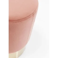 KARE Design Tabouret Cherry Vieux Rose Laiton O35Cm