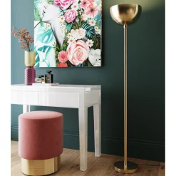 KARE Design Tabouret Cherry Vieux Rose Laiton O35Cm