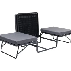 KARE Design Tabouret Convertible Brenda Gris-Cover Gris 76X7