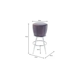KARE Design Tabouret De Bar After Work Chrome