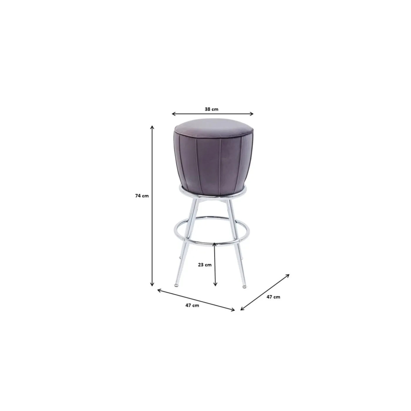 KARE Design Tabouret De Bar After Work Chrome
