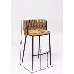 KARE Design Tabouret De Bar Cheerio Jaune