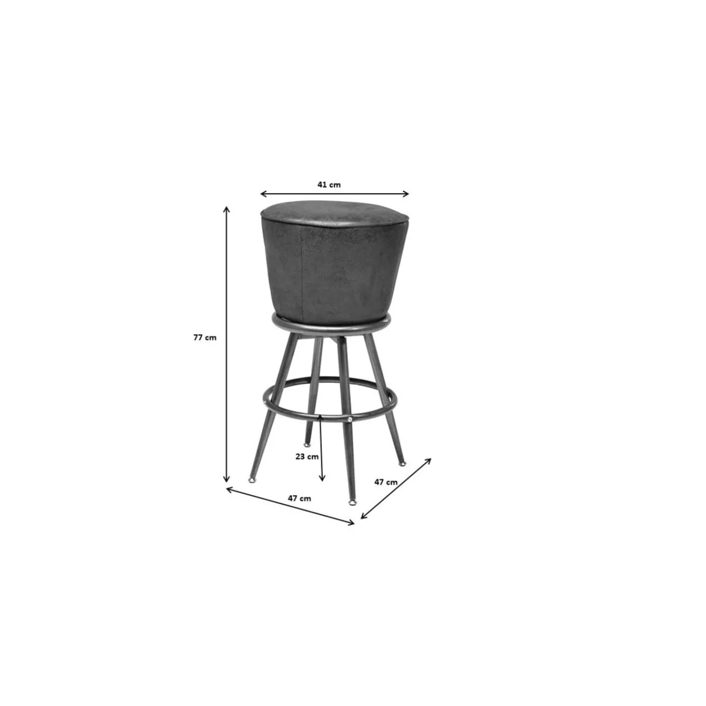 KARE Design Tabouret De Bar Lady Rock Vintage
