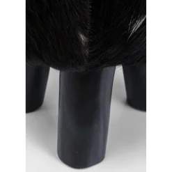 KARE Design Tabouret Flint Stone Noir O35Cm