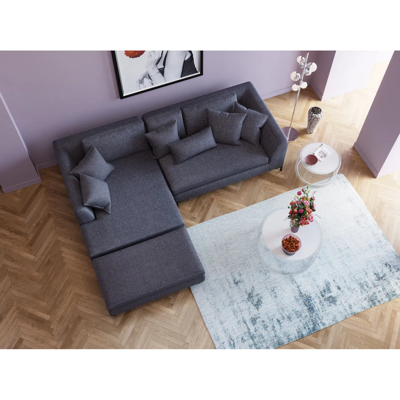 KARE Design Tabouret Gianni Gris