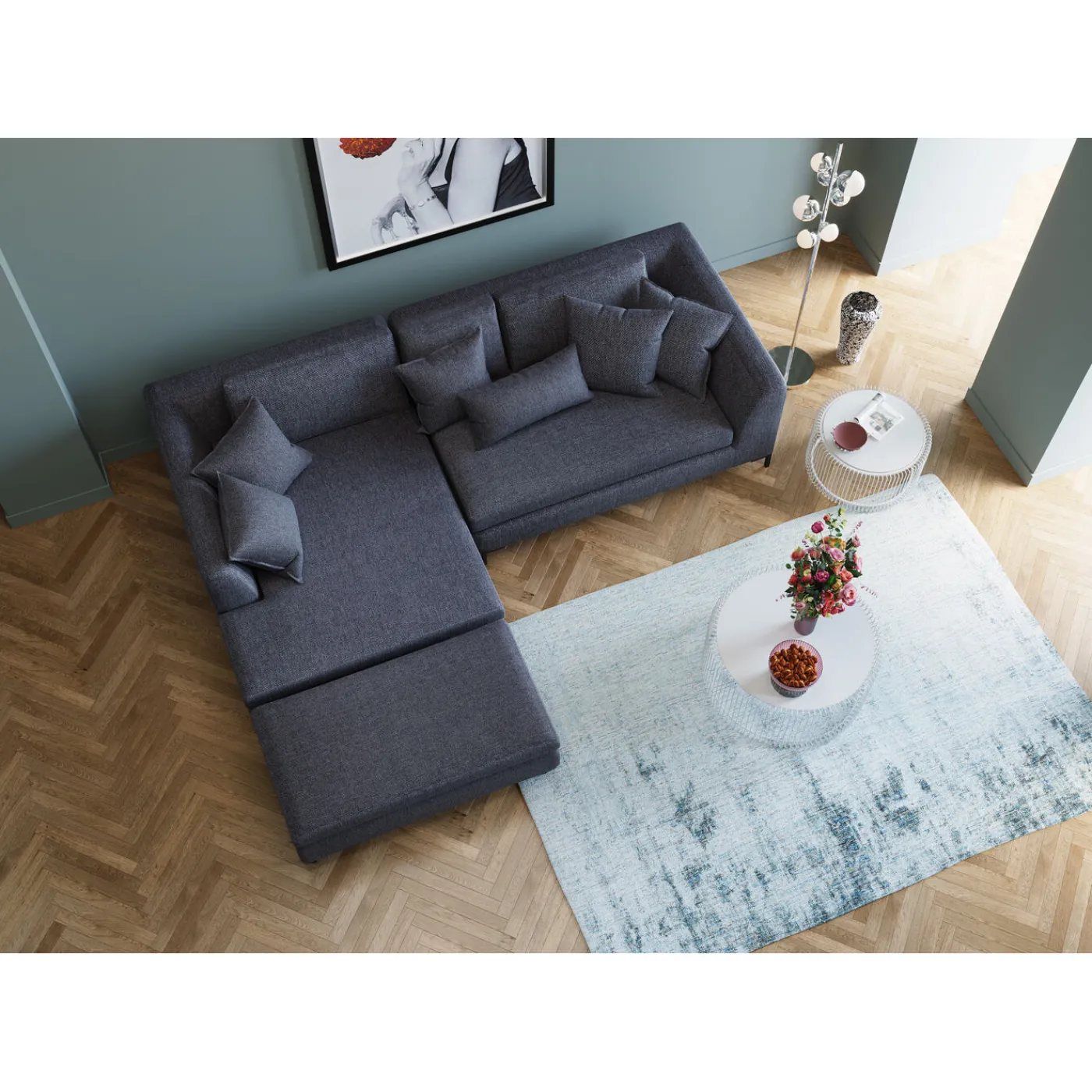 KARE Design Tabouret Gianni Gris