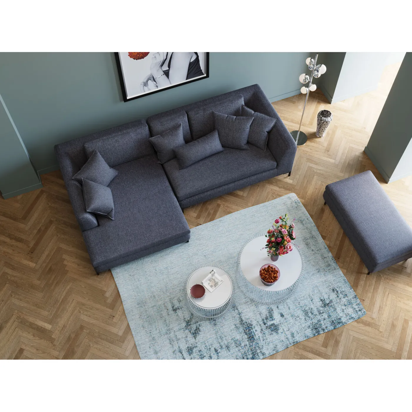 KARE Design Tabouret Gianni Gris